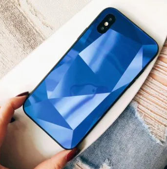 Colorful 3D Diamond Mirror Phone Case for Couples